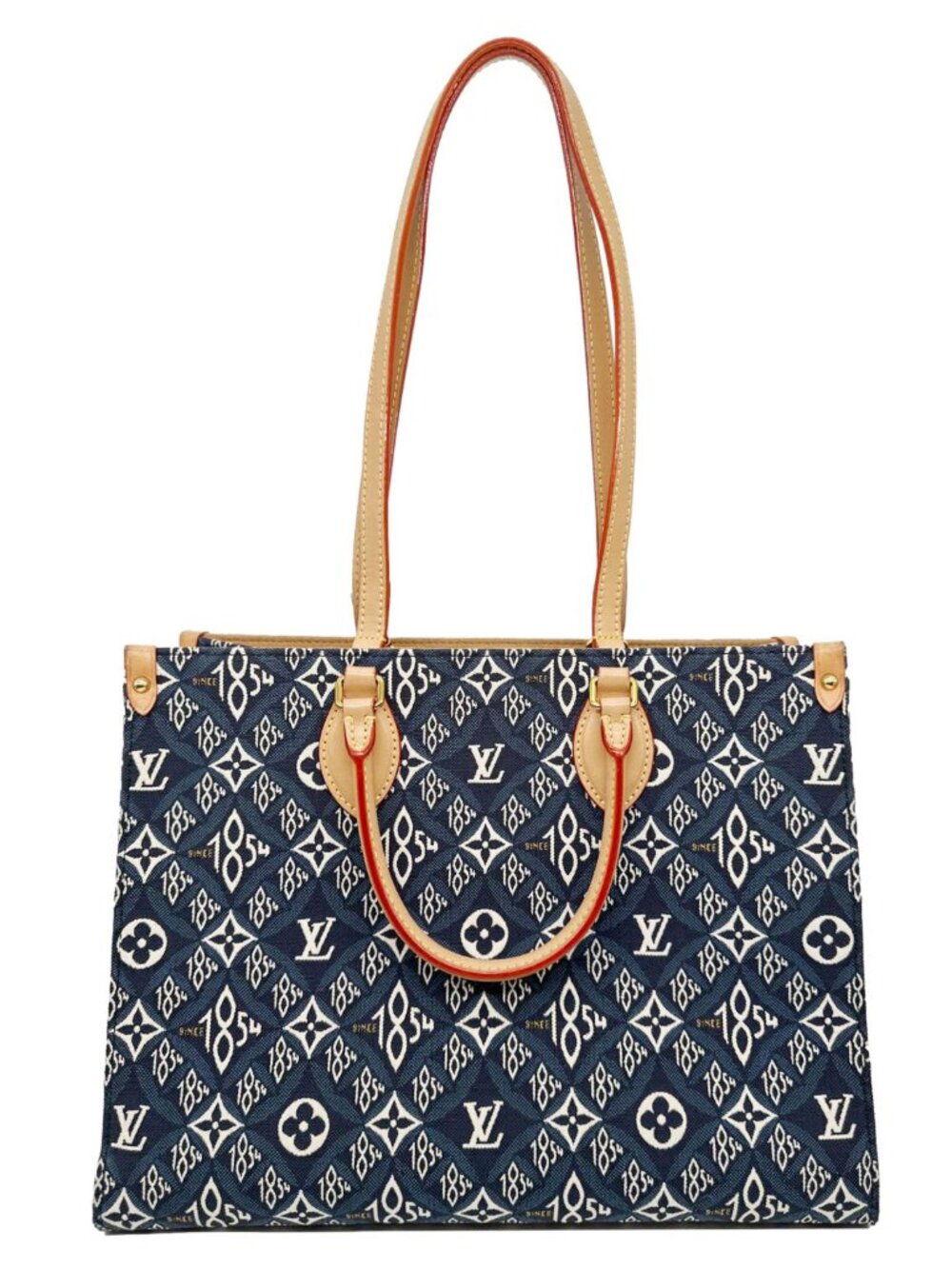 Louis Vuitton Onthego MM Since 1854 Jacquard Shoulder Bag Blue